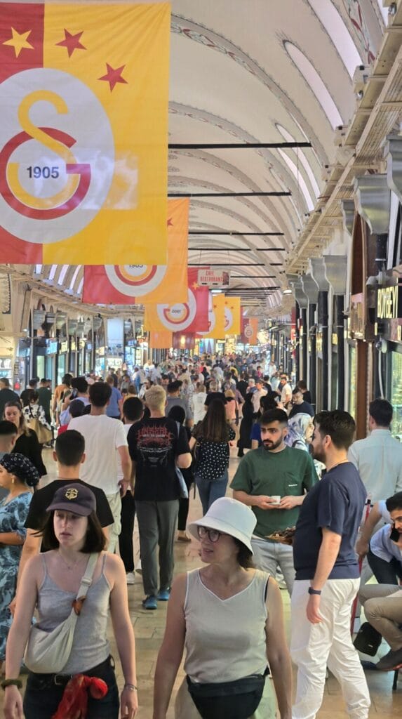A Crowded Day At The Grand Bazaar. Istanbul Turkey's Biggest Tourist Trap.
