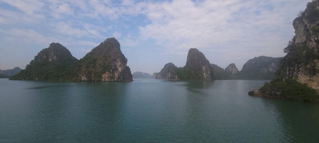 Sea stacks in Ha long Bay