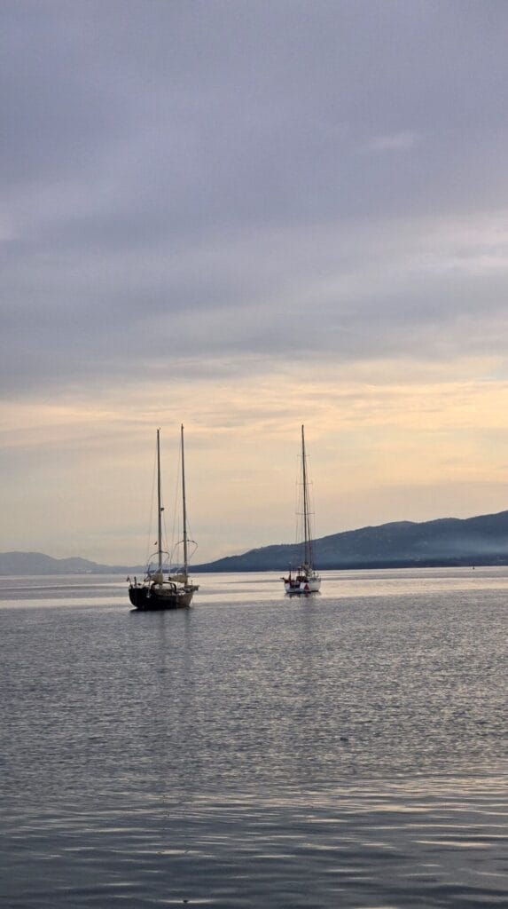 Boats Sitting on The Peaceful Waters Of Saranda